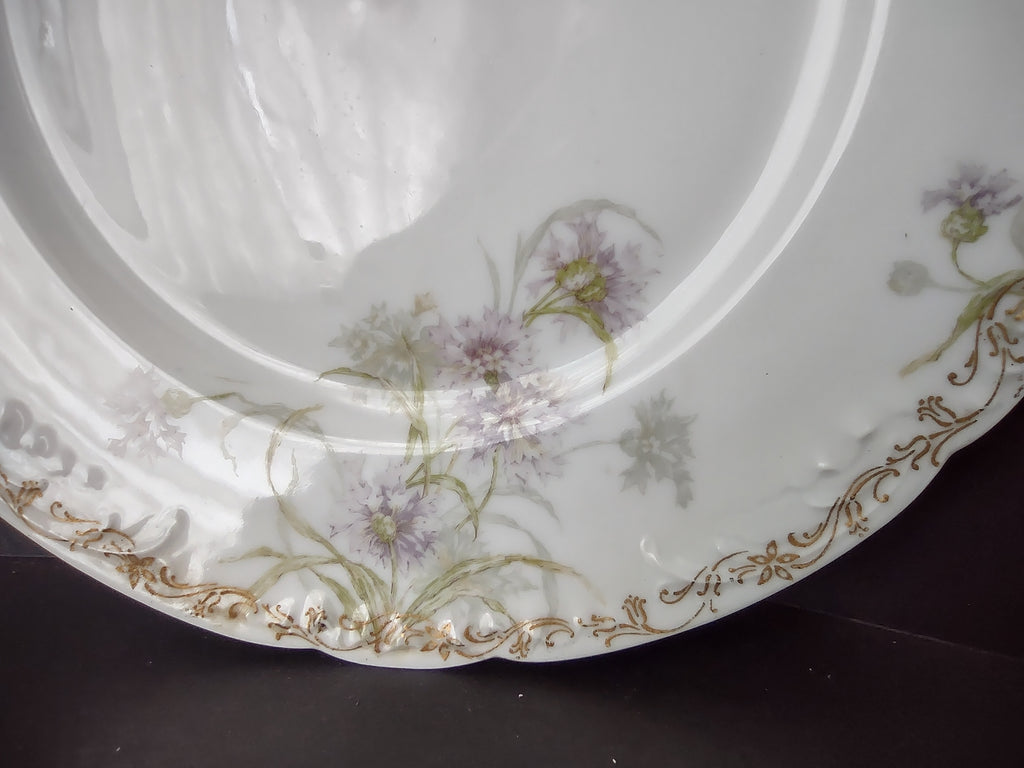 Haviland Limoges Dinner Plate Cornflower French Chic (lot 992)