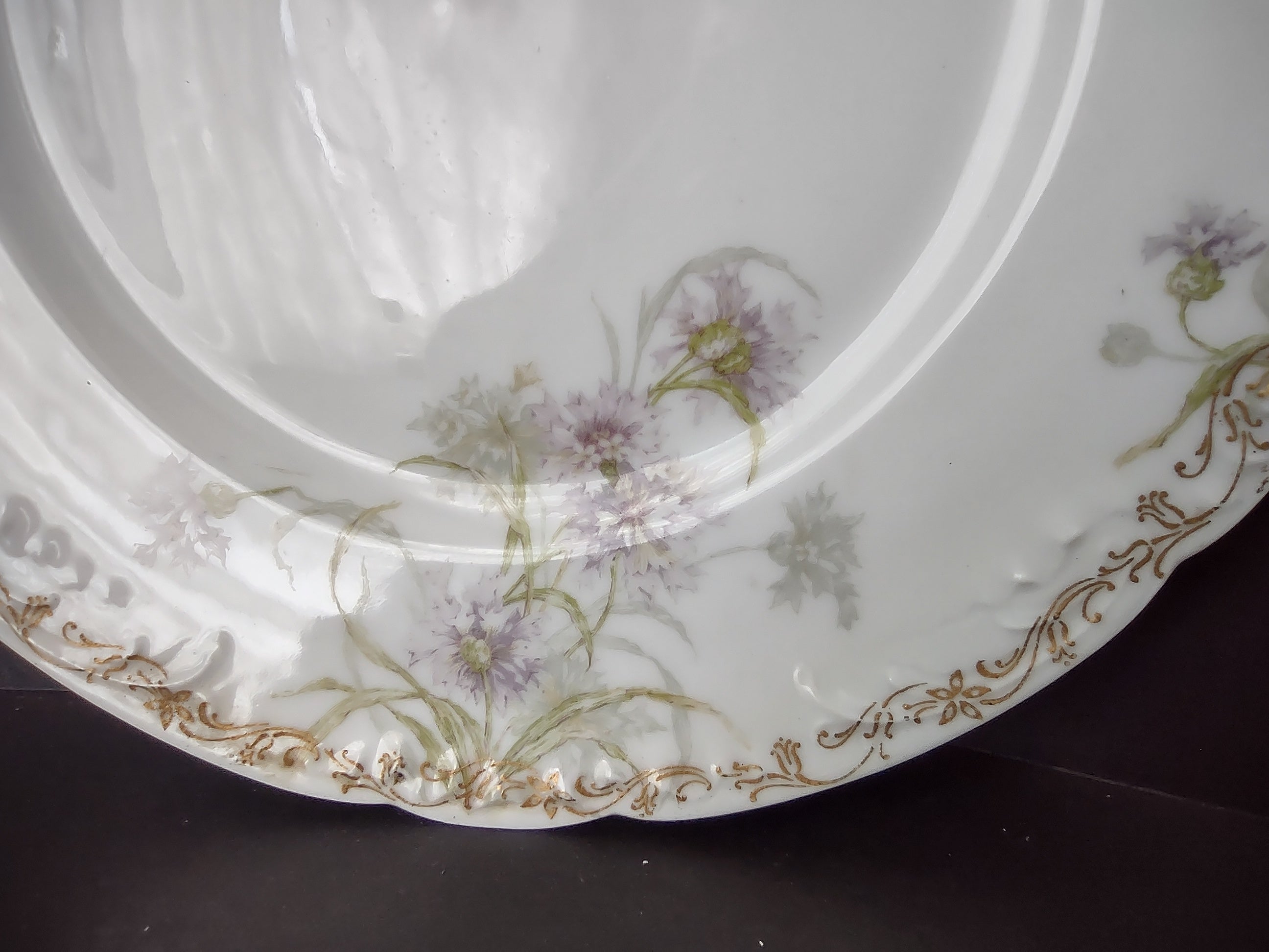 Haviland Limoges Dinner Plate Cornflower French Chic (lot 992)