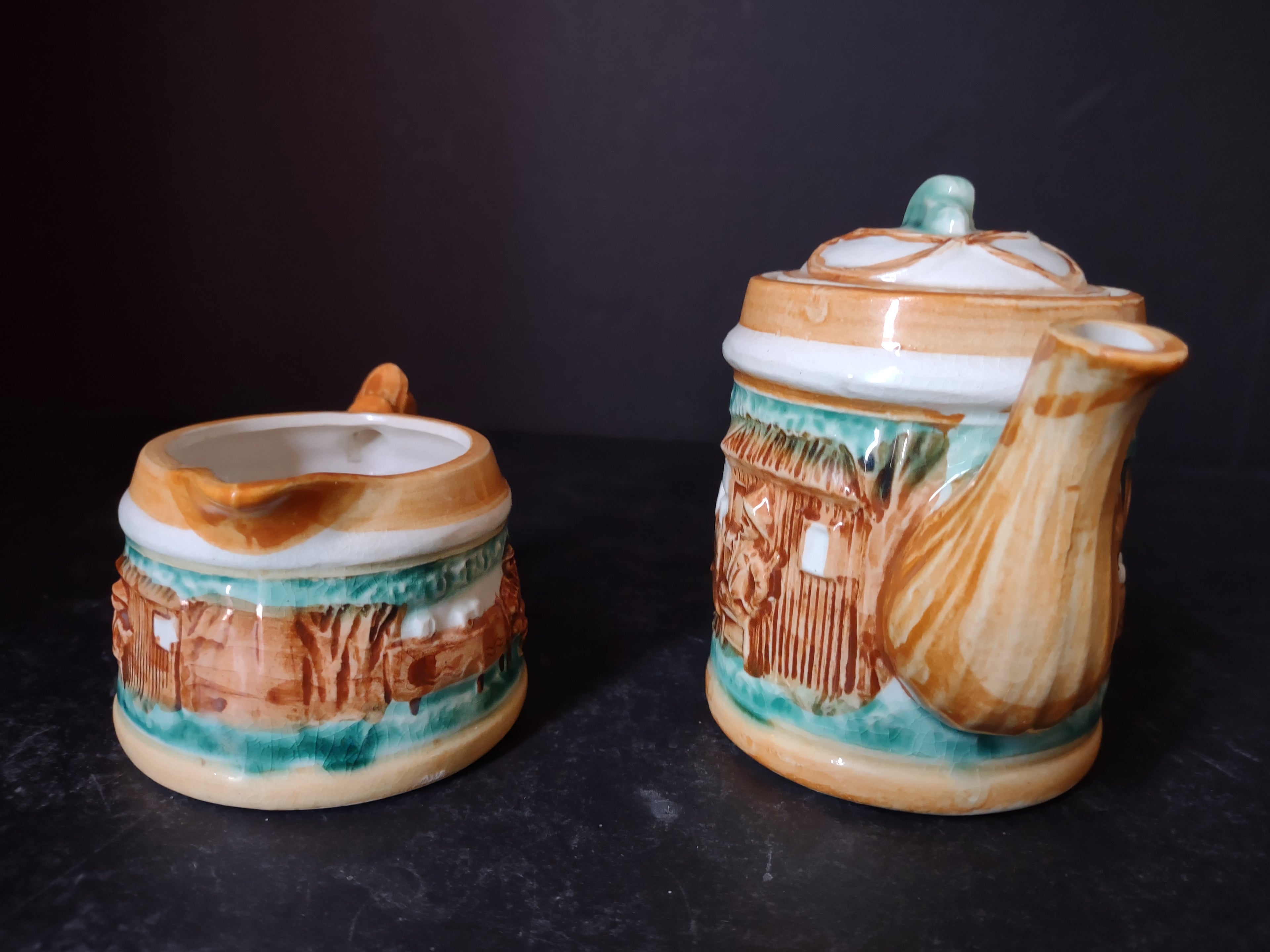 Vintage Ceramic Teapot Creamer Made in Japan Pioneer (lot 3476)