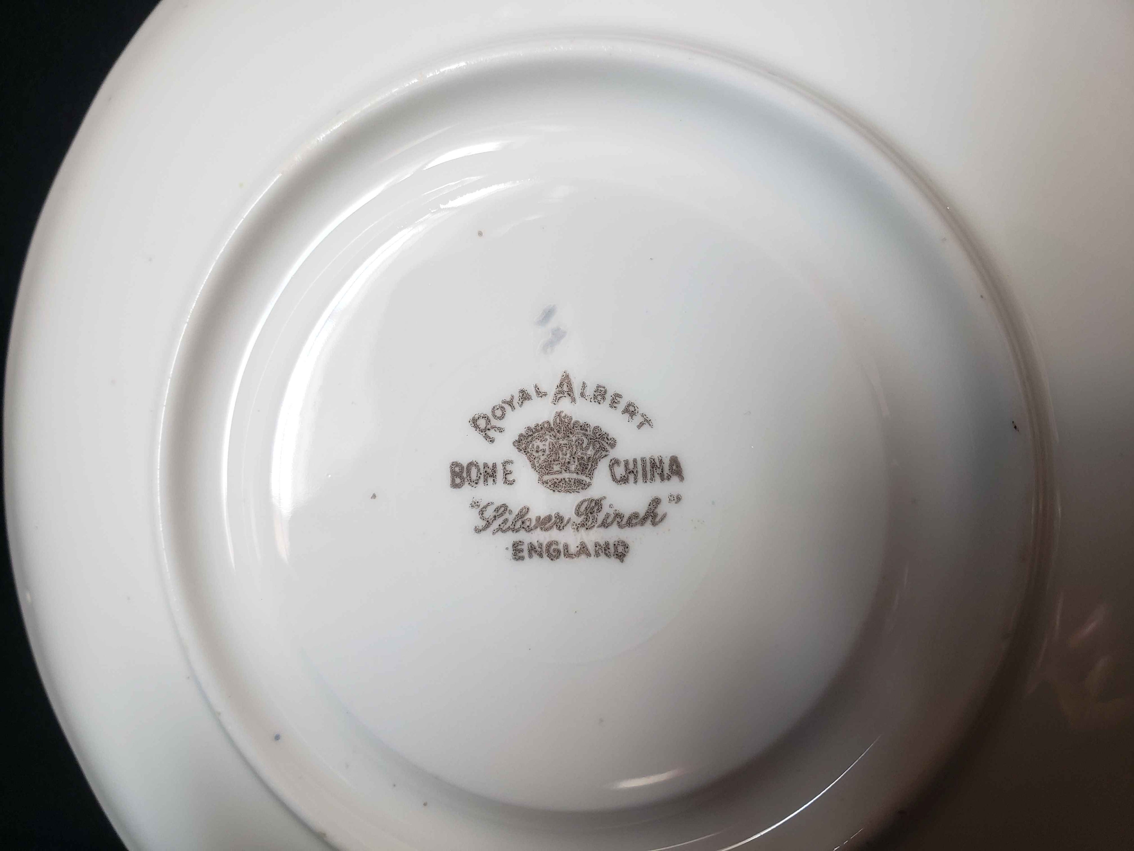 Vintage Royal Albert Bone China Silver Birch Saucer ONLY (lot 2015)
