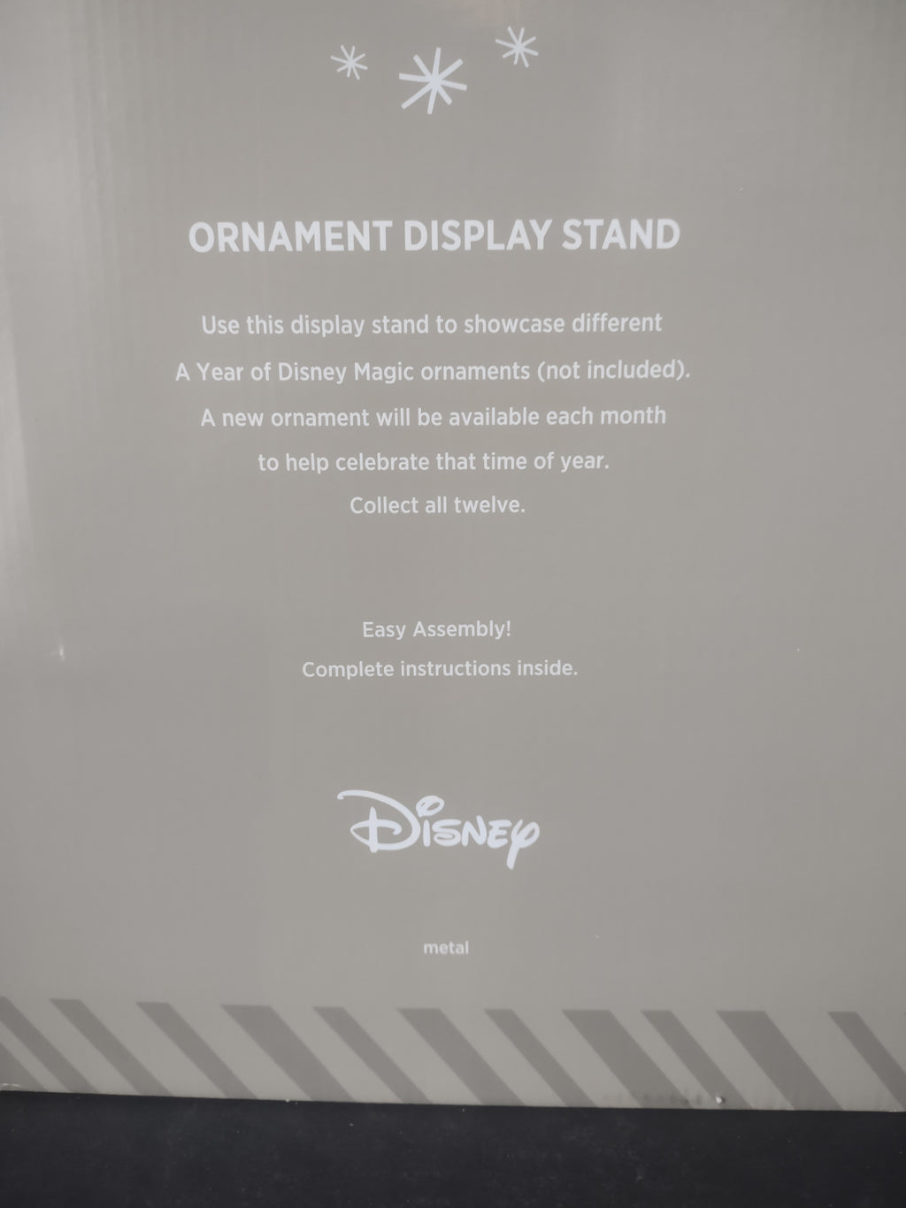 Hallmark Keepsake Ornament Display Stand Disney Metal Mickey (lot 2420)