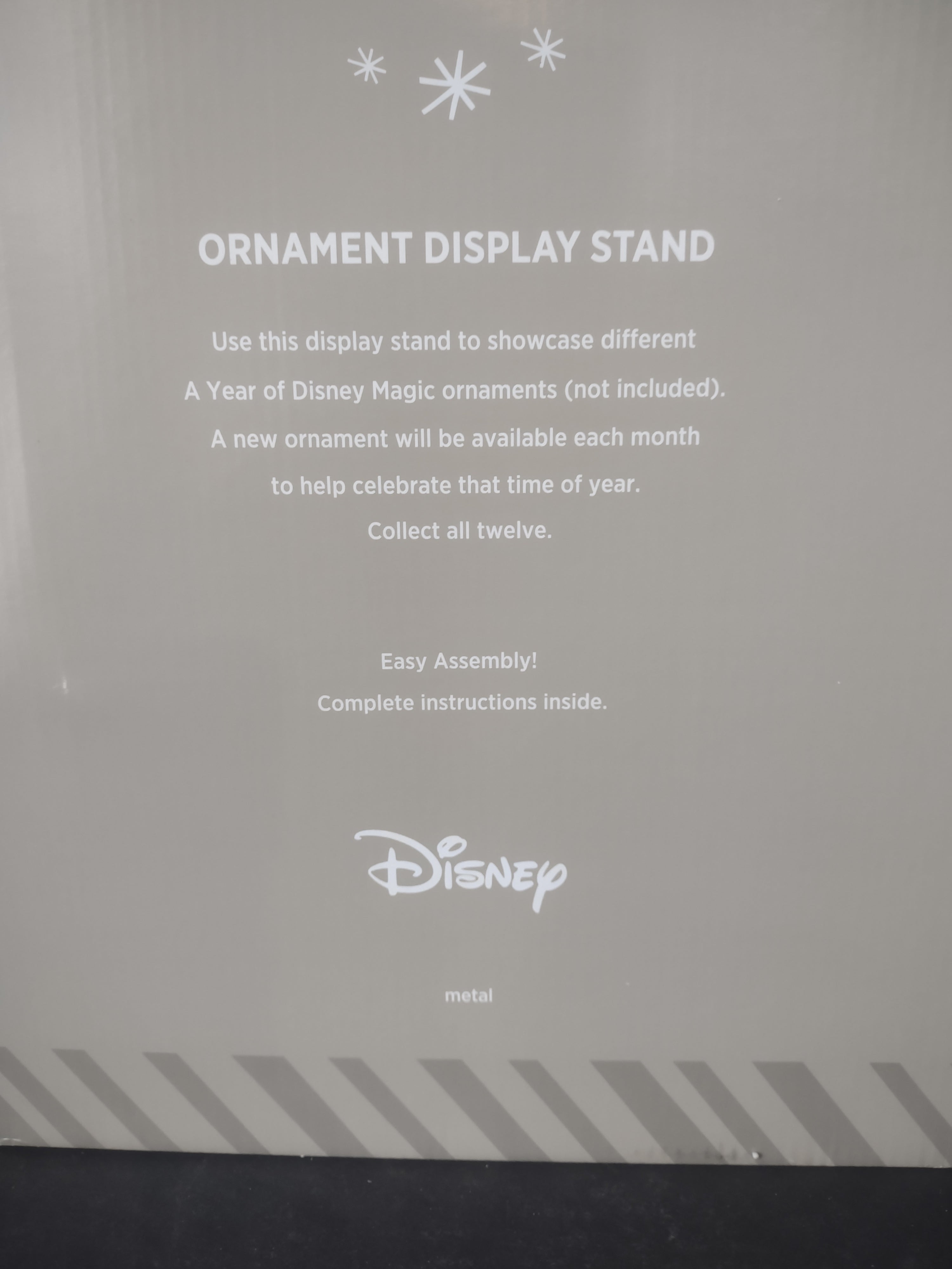 Hallmark Keepsake Ornament Display Stand Disney Metal Mickey (lot 2420)