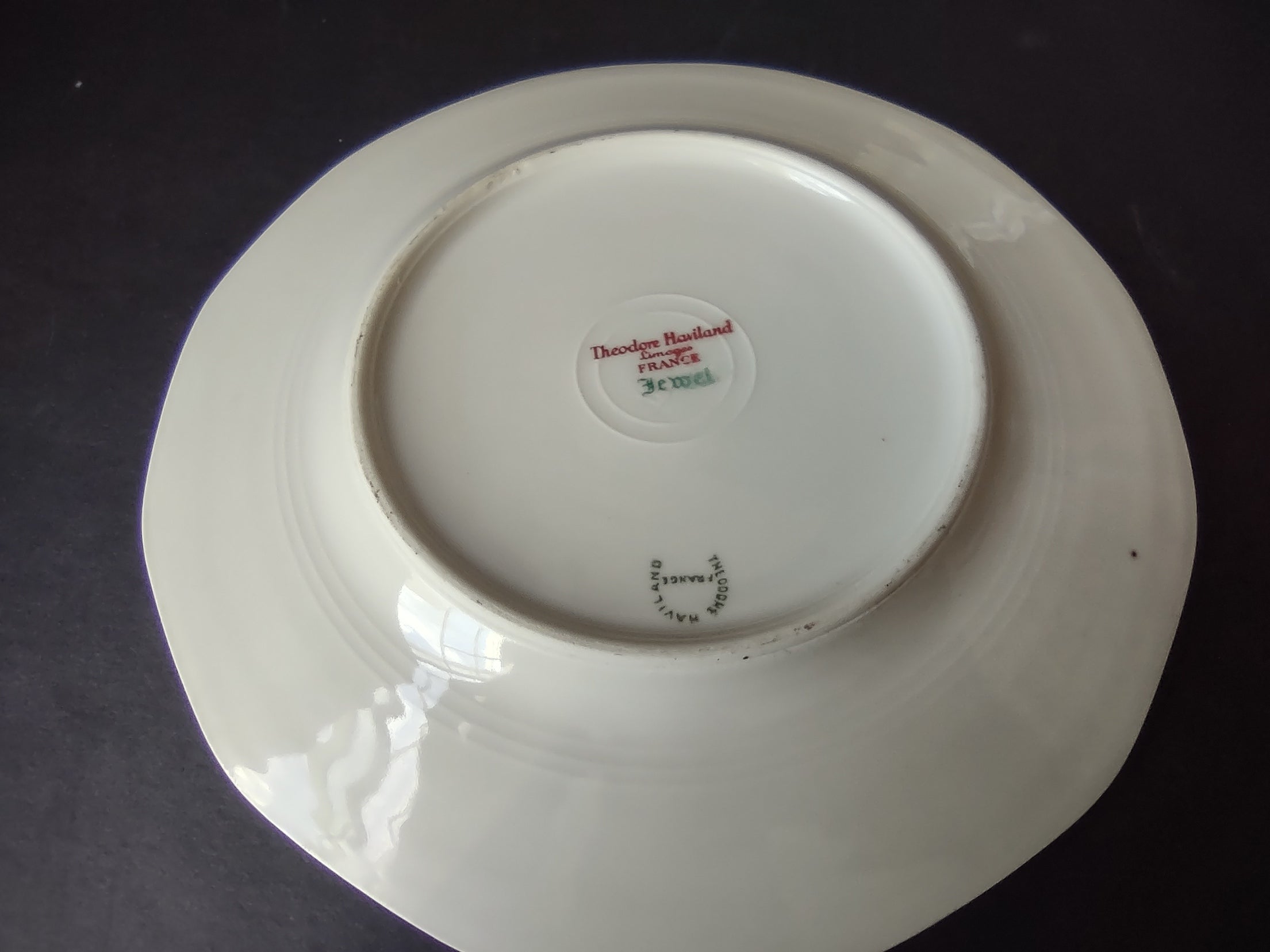 Haviland Limoges 8 x Dessert Salad Yellow Jewel Plate (lot 831)