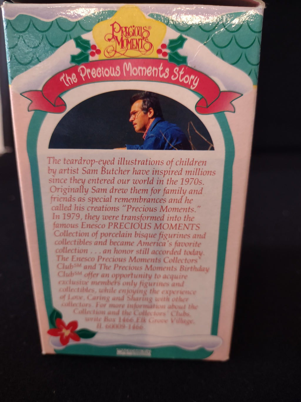 Vintage Christmas Precious Moments Holiday Collection 2 Ornaments (Lot 3617)