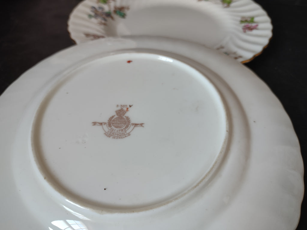 Vintage Minton England Bone Vermont Lunch Salad Plate x 3 IMPERFECT (lot 5461)
