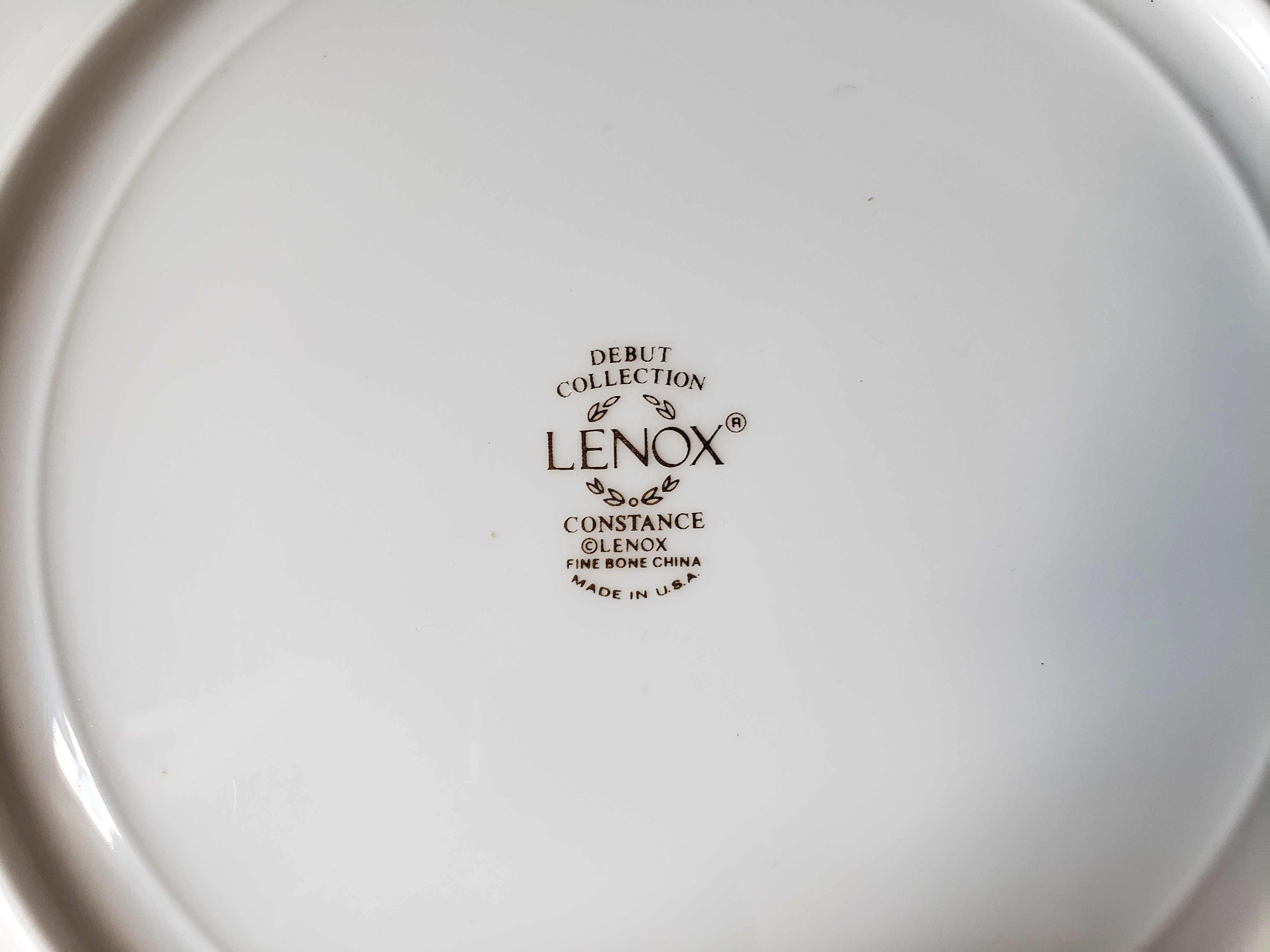 Vintage Lenox Debut Collection Constance Fine Bone Dessert Plate 8" (lot 1913)