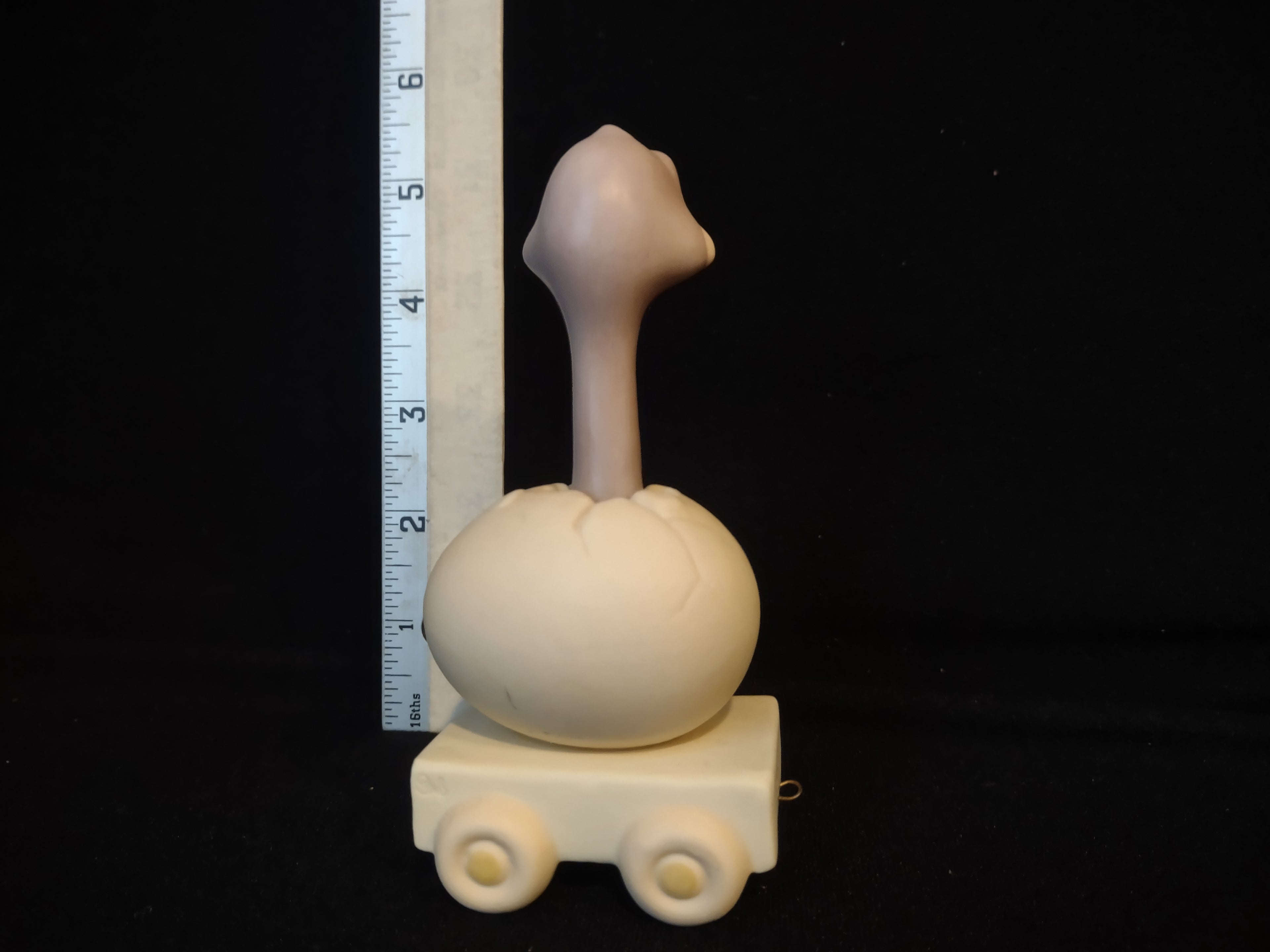 Precious Moments Birthday Train Year #8 Ostrich Porcelain (lot 2559c)