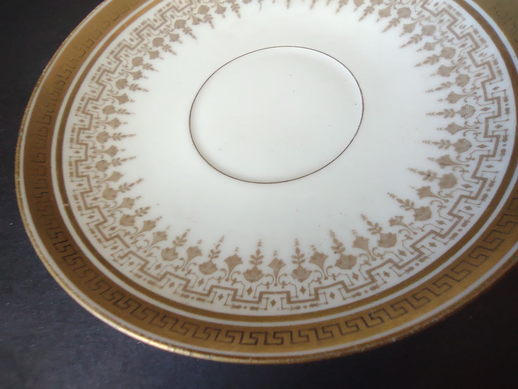 Delinieres Haviland Limoges Saucer ONLY Gold Black Decor (lot 1070)