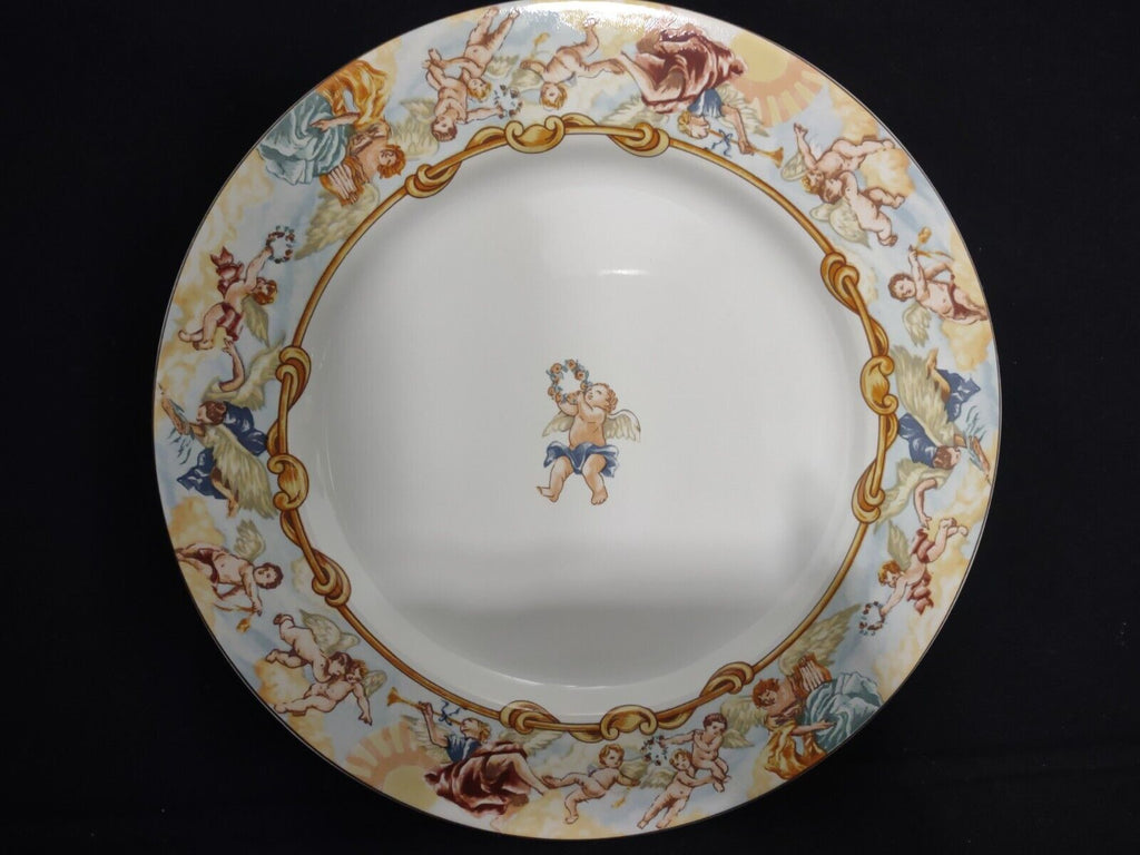 Fitz and Floyd Habitat Americana Cherubs Omnibus Sugar Creamer Serving Plater