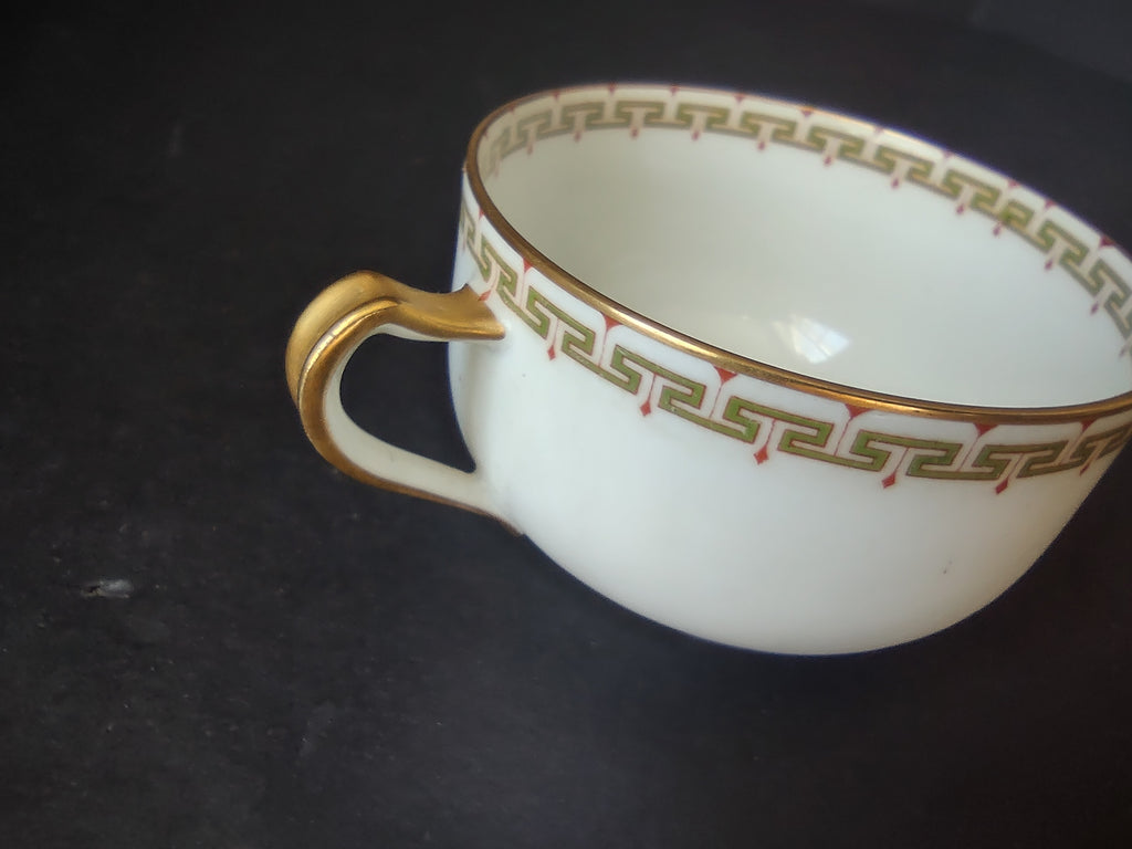 Haviland Limoges Bouillon Cup ONLY Albany Red (lot 1062)