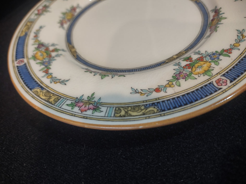 Vintage Minton Princess Bread Butter Plate Bone China Yellow Blue (Lot 5500)