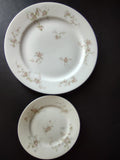 Haviland Limoges Pink Spray Dinner & Bread/Butter Plate (lot 921)