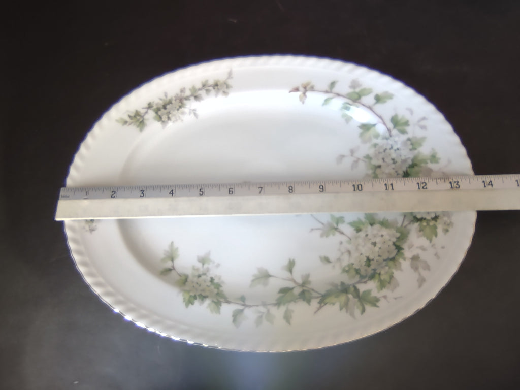 Franconia Krautheim HAWTHORN 13 3/4" Turkey Oval Serving Platter (lot 2611)