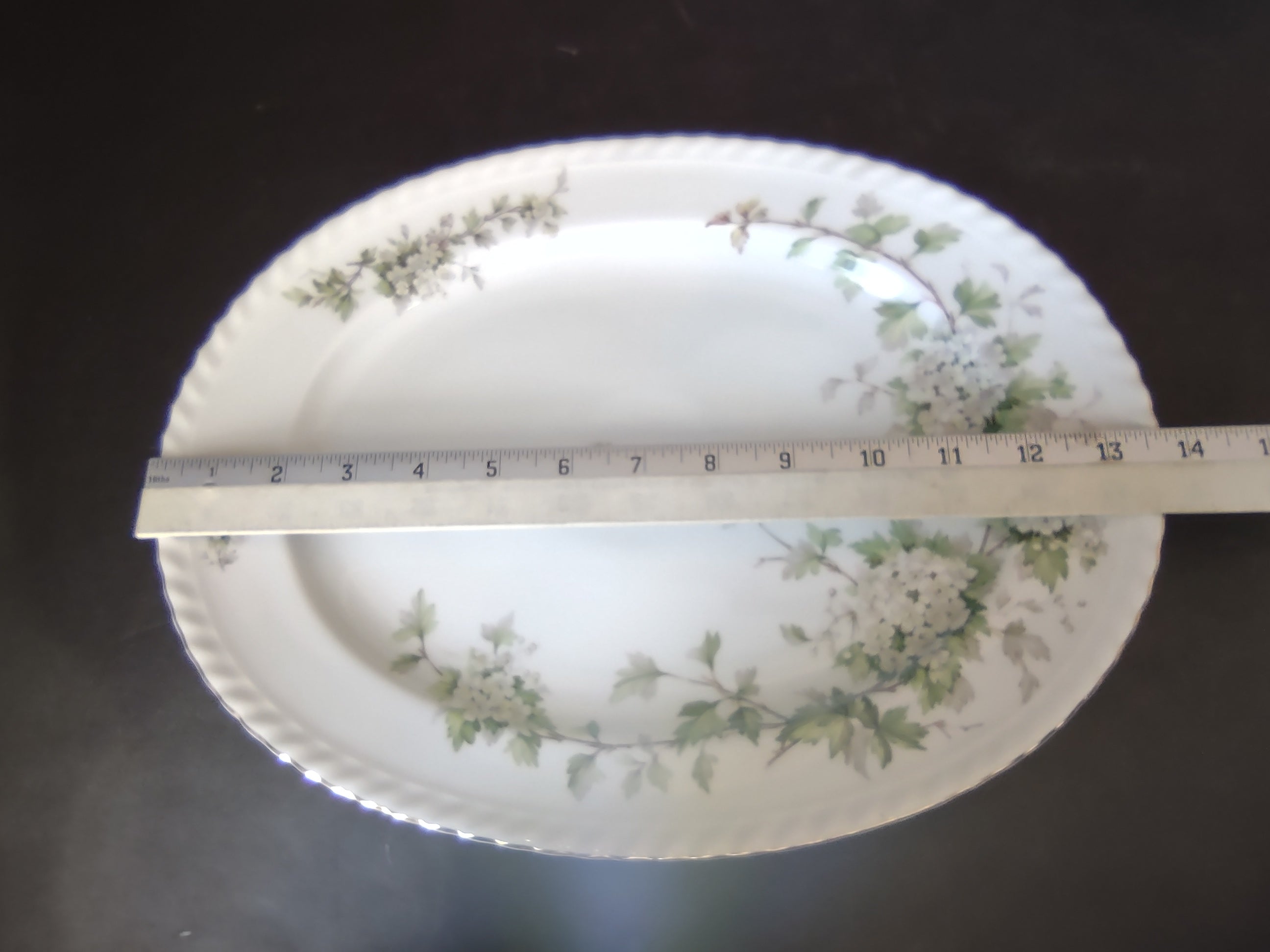 Franconia Krautheim HAWTHORN 13 3/4" Turkey Oval Serving Platter (lot 2611)