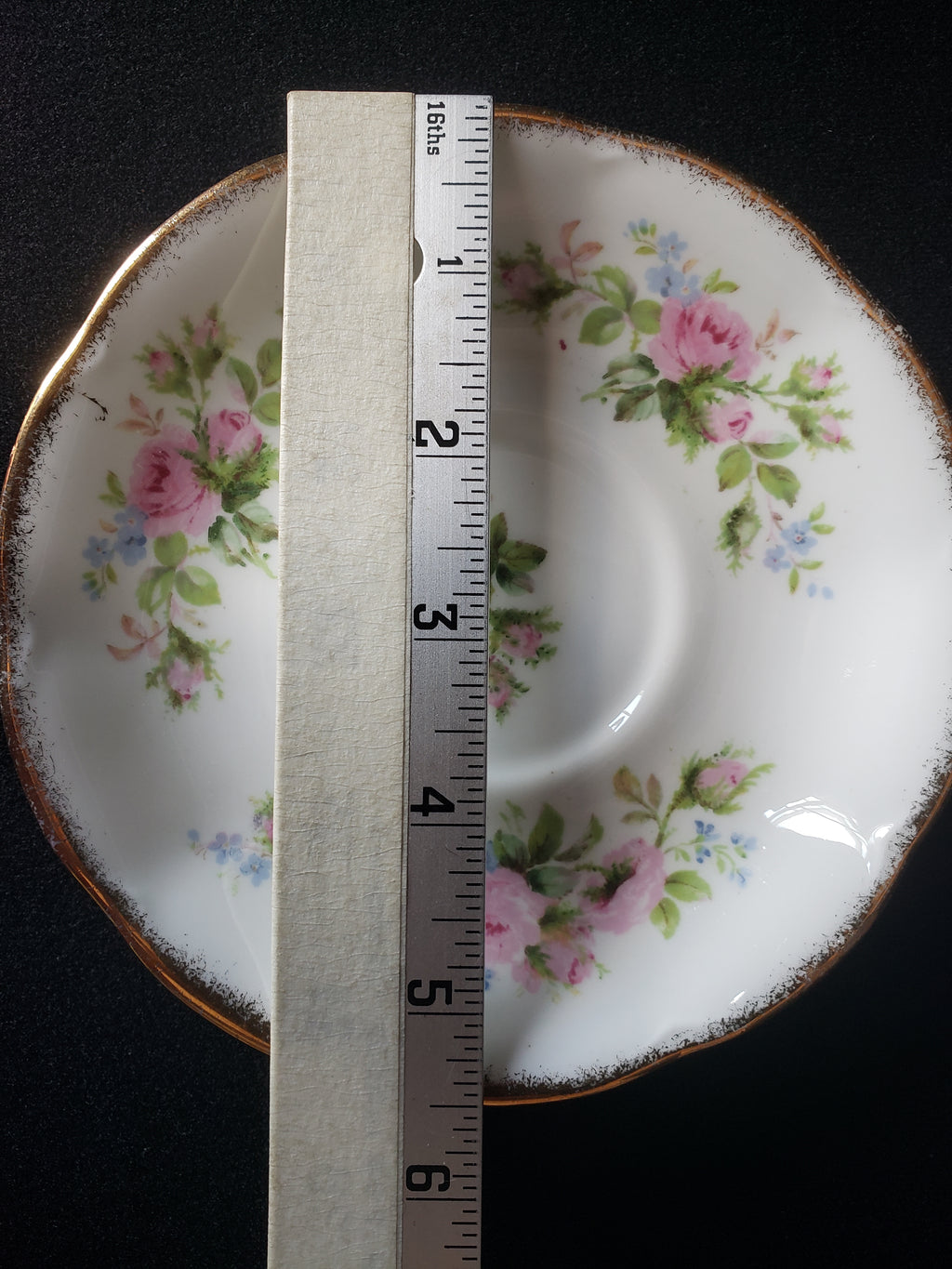 Vintage Royal Albert Bone China Moss Rose Saucer ONLY (lot 2017)