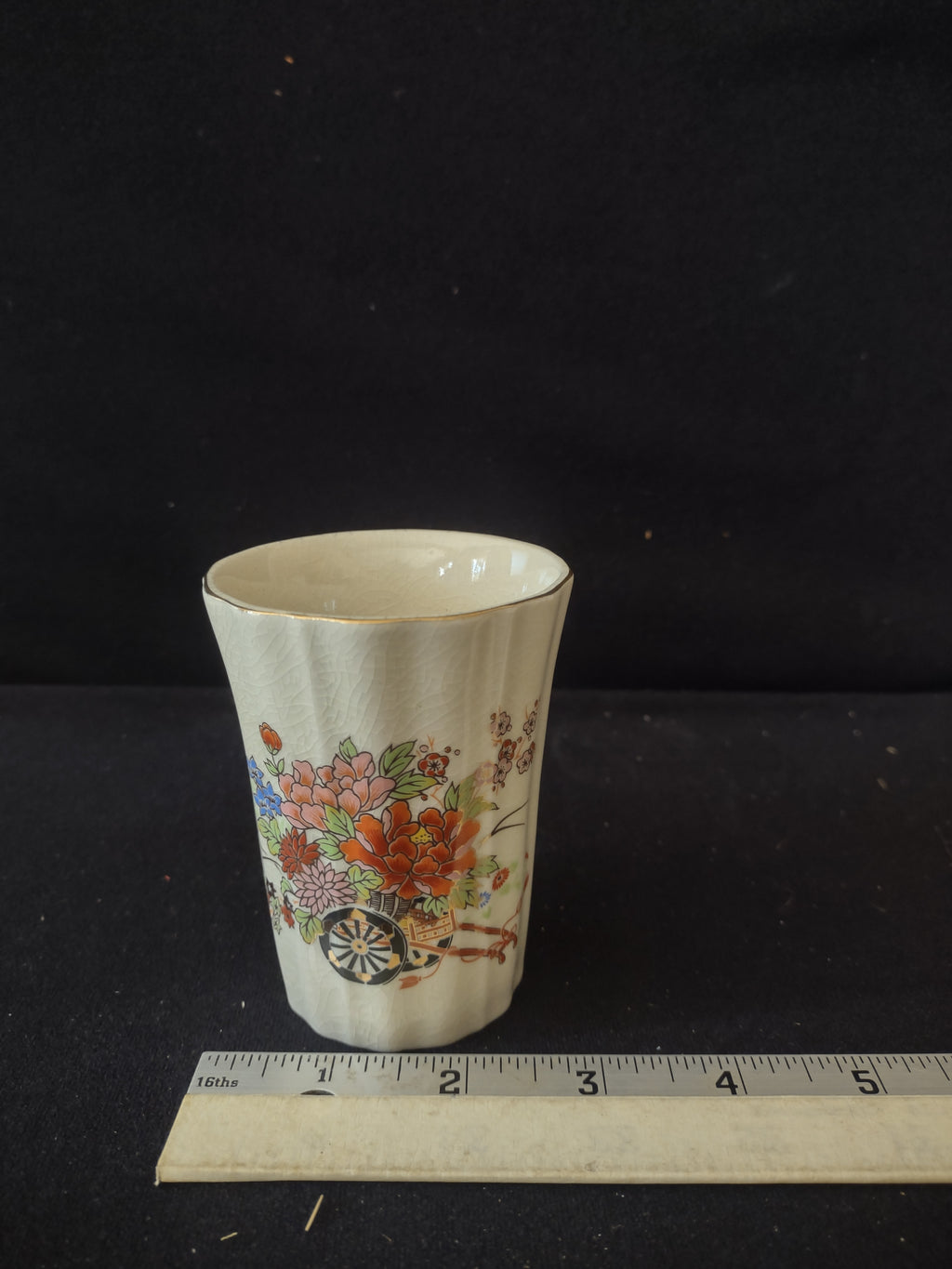 Okura Imperial Oriental Bath Set Tumbler Toothbrush Holder Soap Dish (Lot 3451t)