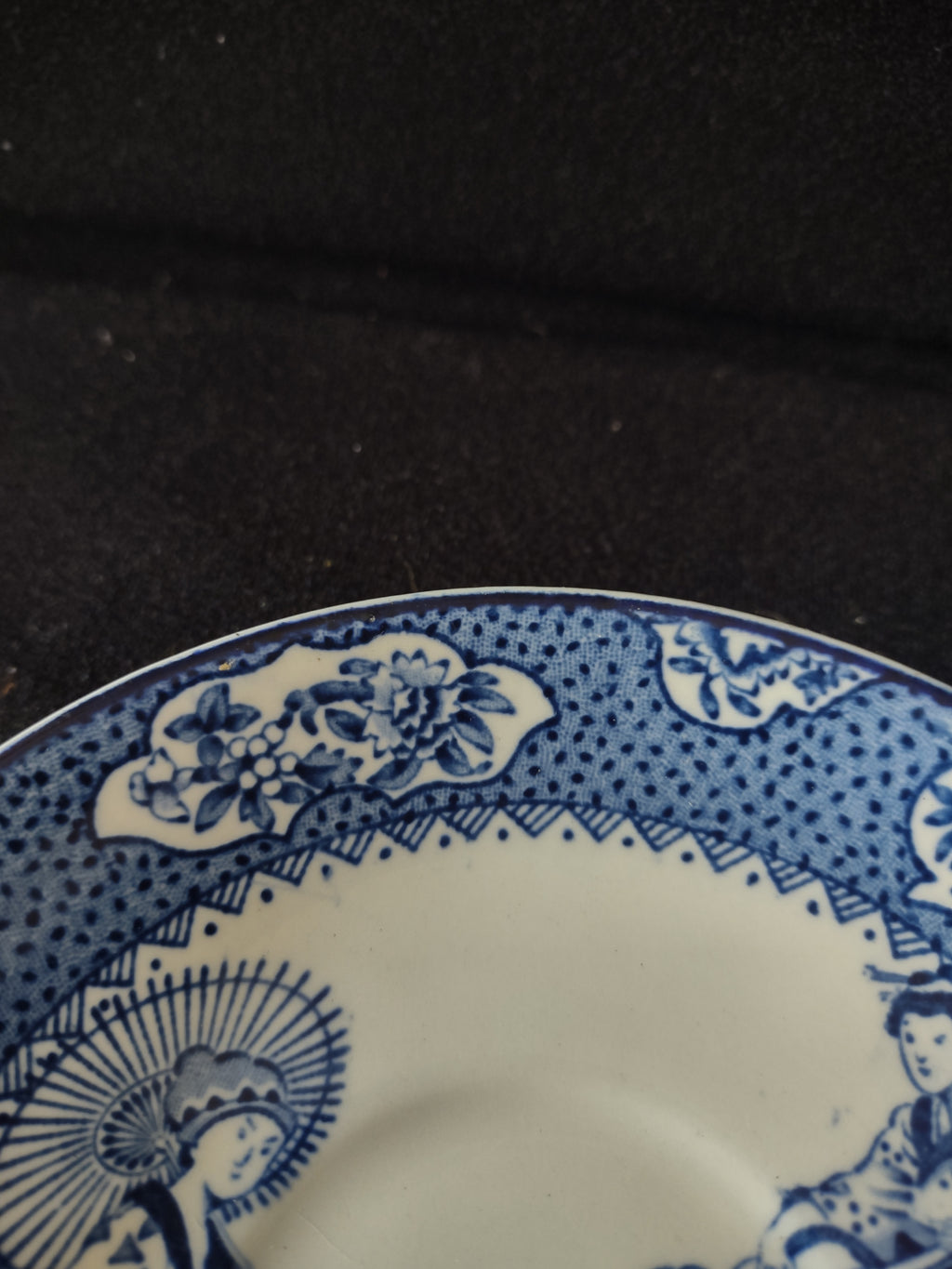 Vintage Woods & Sons Saucer Tsing Blue Oriental Geisha (Lot 5569)