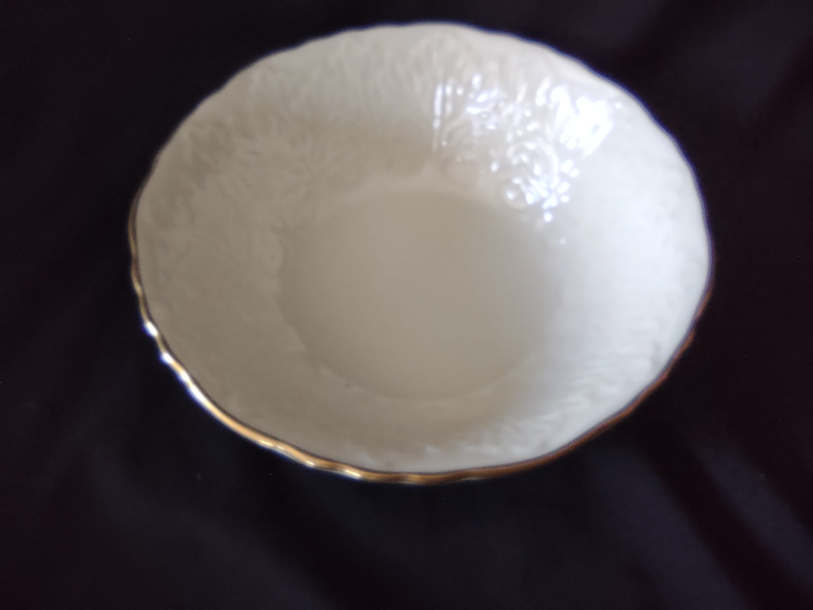 Vintage Lenox Serving Round Bowl Gold Wreath Stamp (lot 1987)