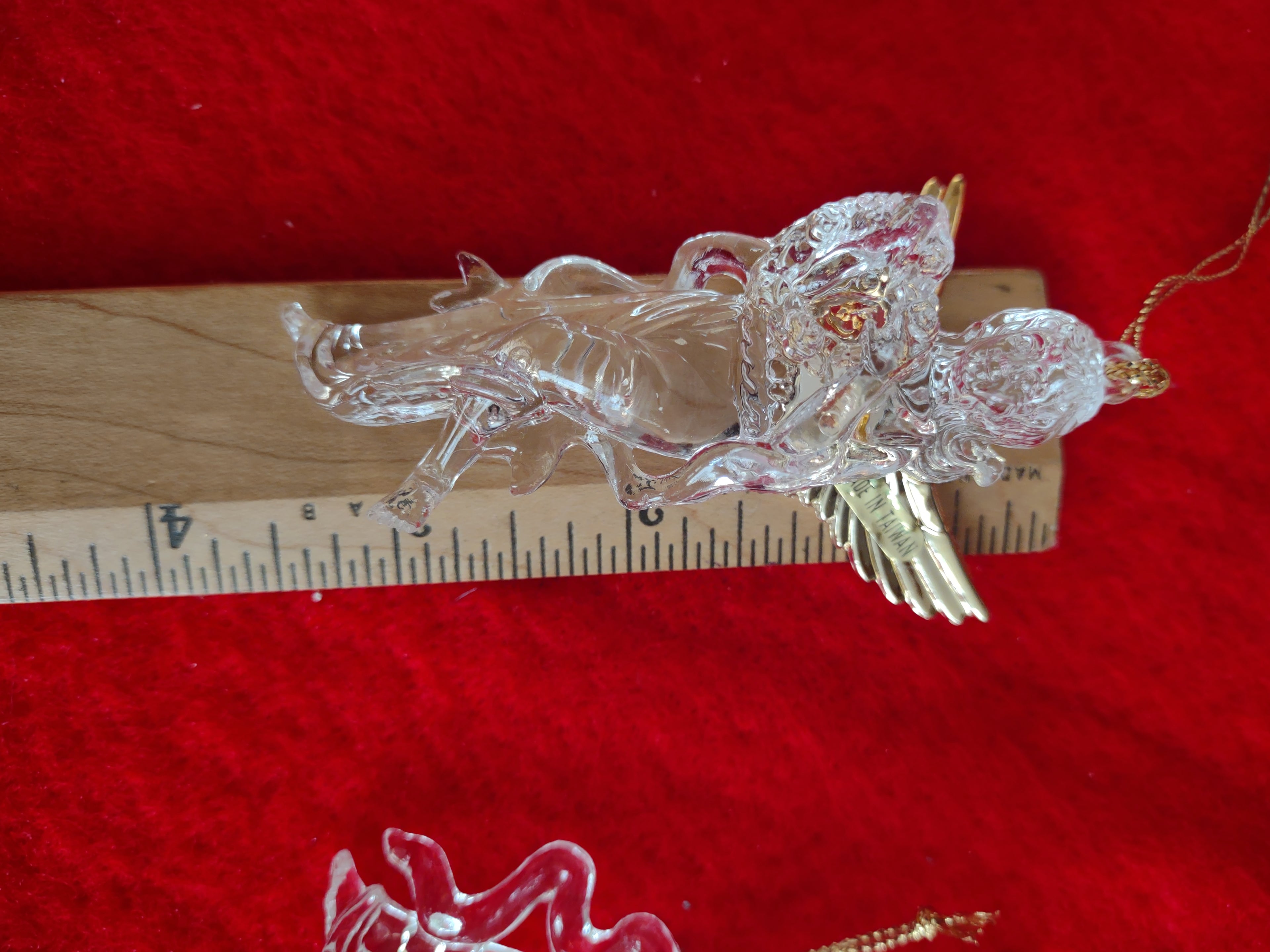 Christmas Tree Holiday Decor Set 15 Acrylic Angel Ornaments (lot 1288)