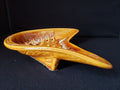 Ashtray Brown Orange Glazed Ceramic Vintage Retro 1970s Mid Century (lot 2156d)