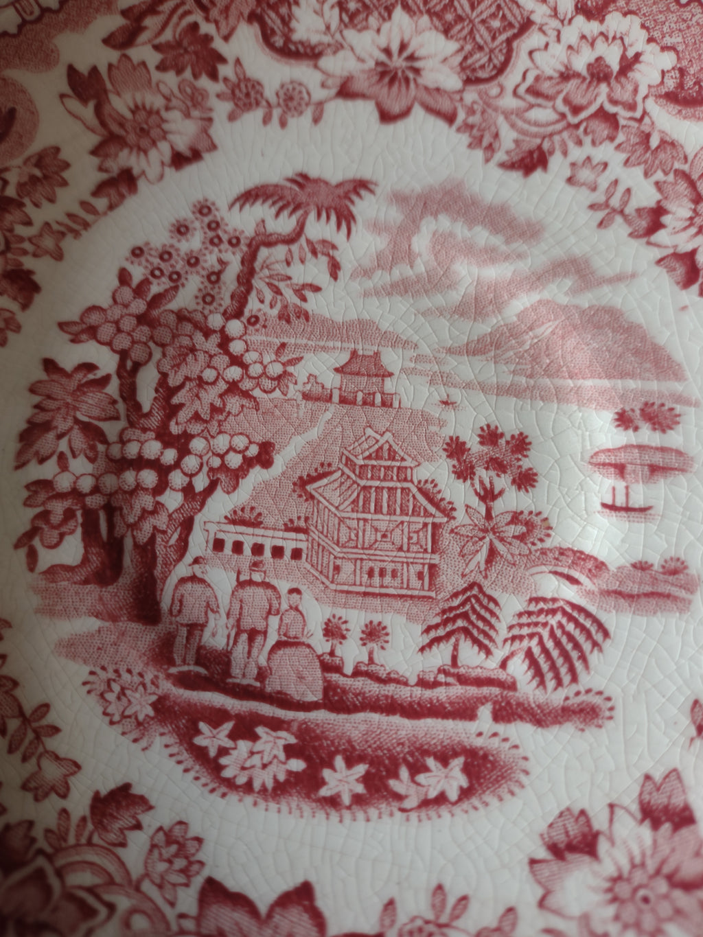 Vintage Wood Sons Teacup Saucer Seaforth Pink IMPERFECT (Lot 5679)