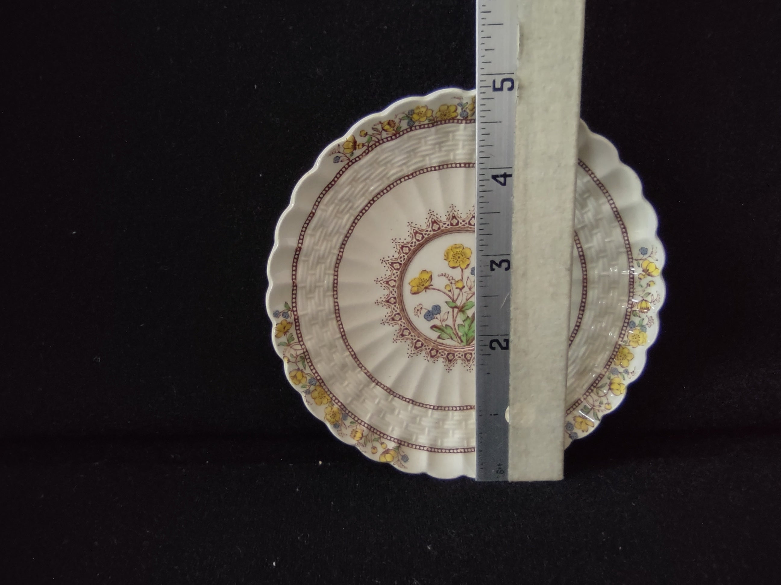 Vintage Spode Buttercup Demitasse Cup Saucer English Ironstone (lot 5745)