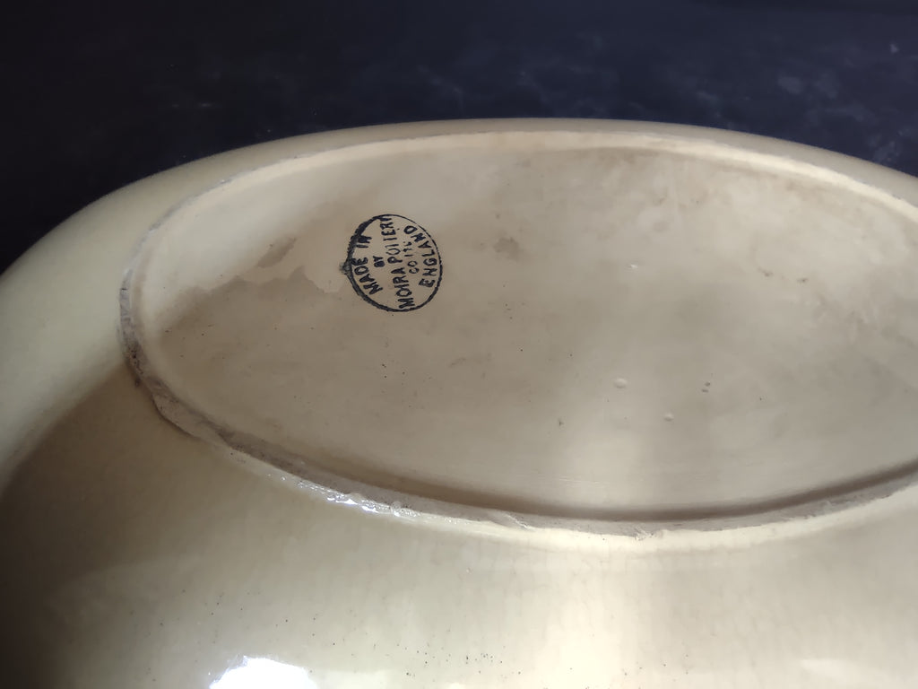 Vintage Moira Pottery Ironstone England Bread Tray Platter Small CHIP (lot 5660)