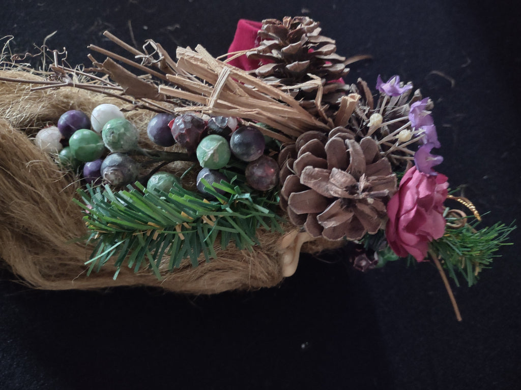Primitive Rustic Christmas Old World St. Nicholas Wall Door Decoration (Lot 4517