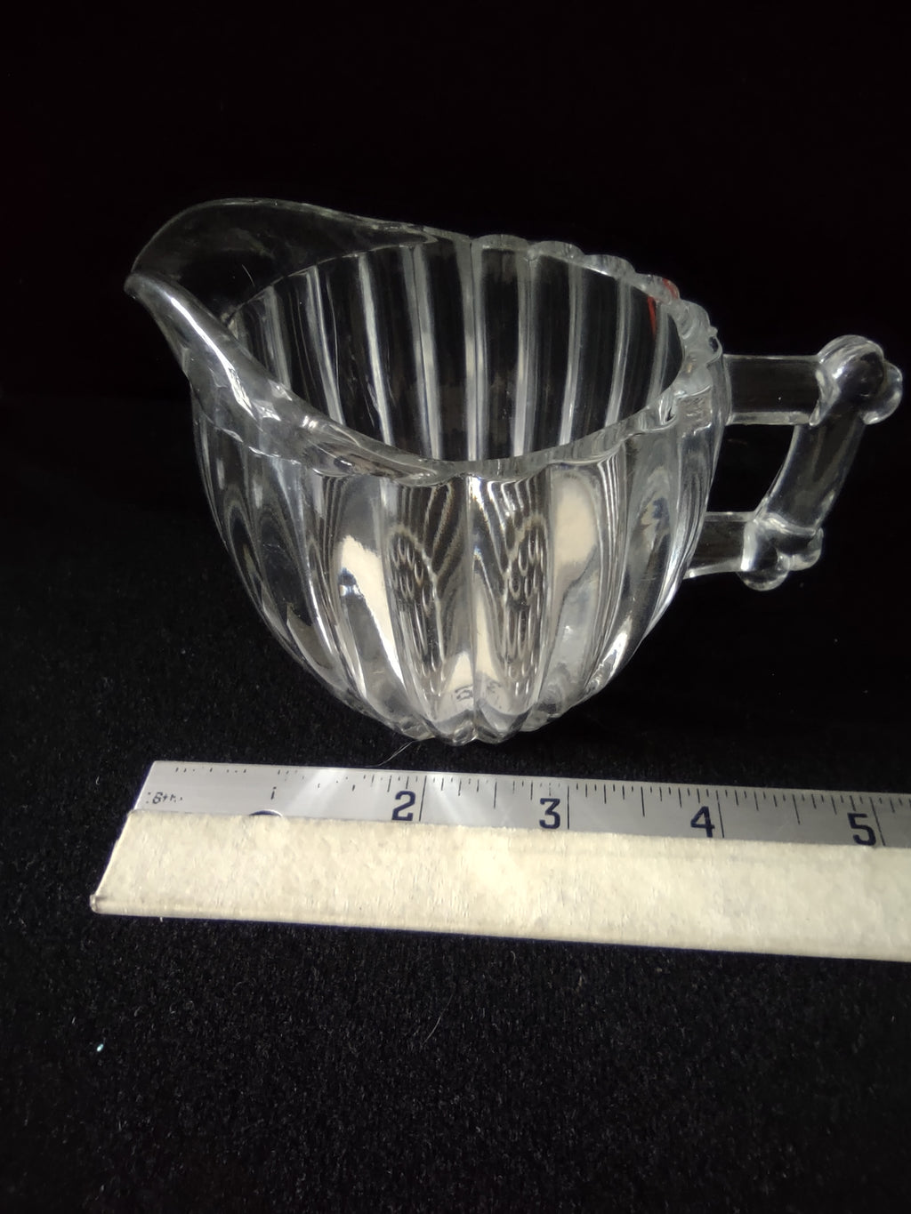 Depression Glass Sugar Bowl Creamer Relish Jar National Pattern Hobnail (Lot5308