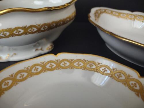 lot 770 Wm. Guerin for M. Green Gold Trim Serving Bowls
