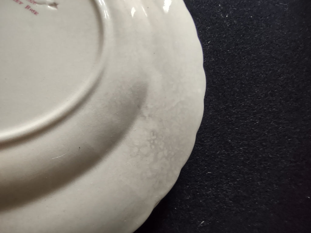 Vintage Spode Jewel Billingsley Rose Dessert Plate Ironstone IMPERFECT (Lot 5789