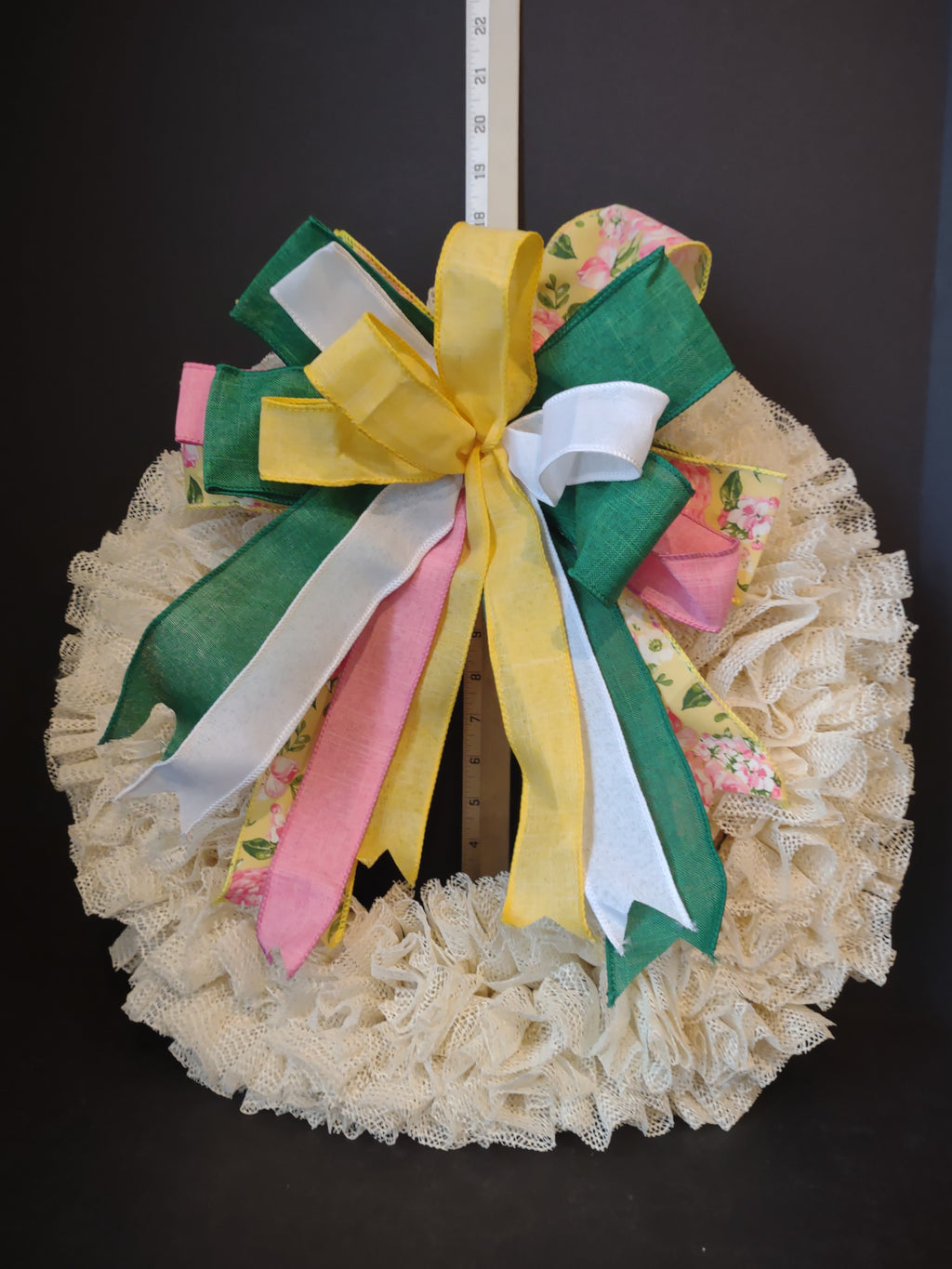 Front Door Wreath Mesh Decor Easter Spring (lot 1364)