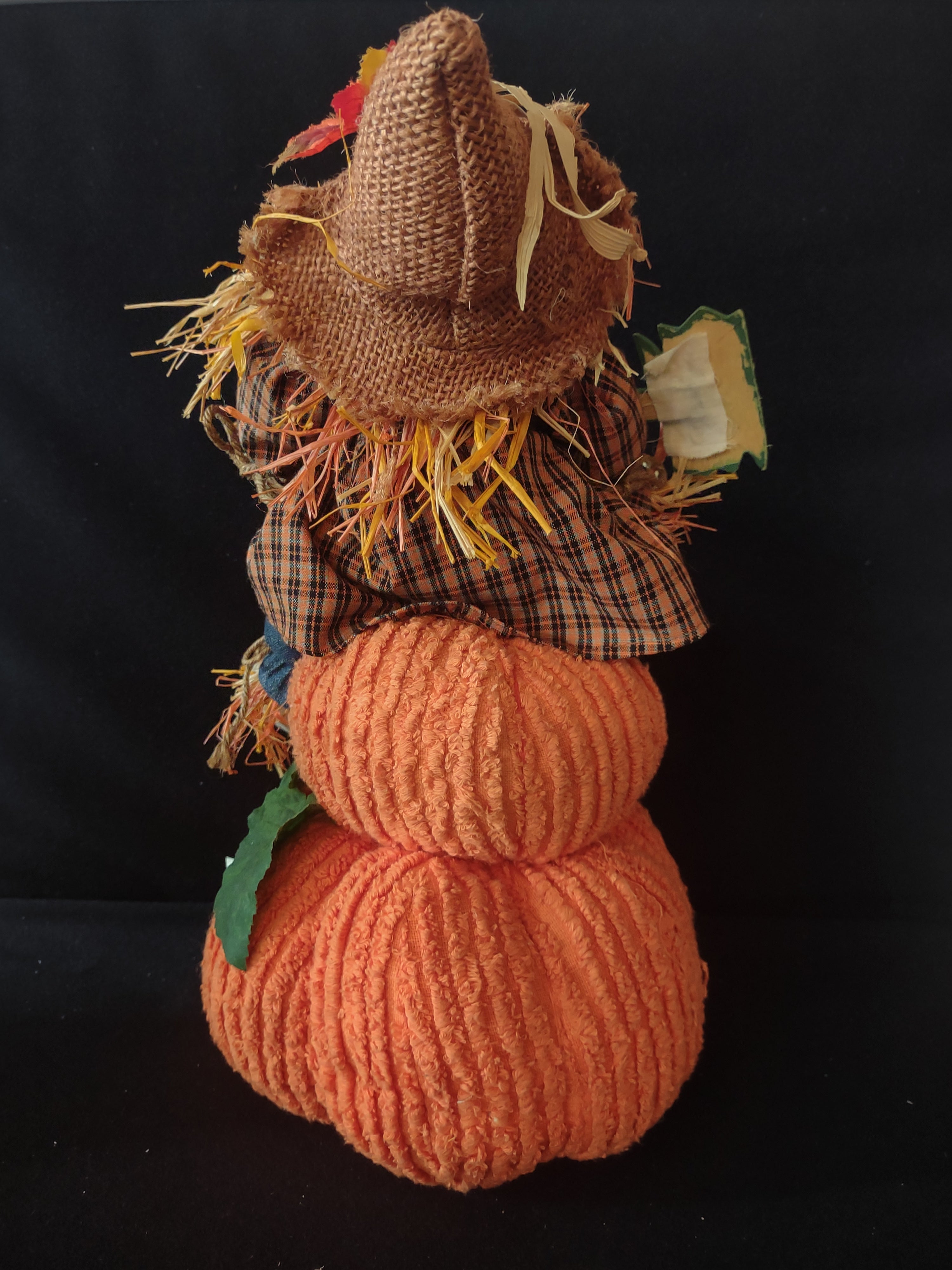 Halloween/Thanksgiving/Fall Plush Scarecrow On Pumpkins (Lot 3435)