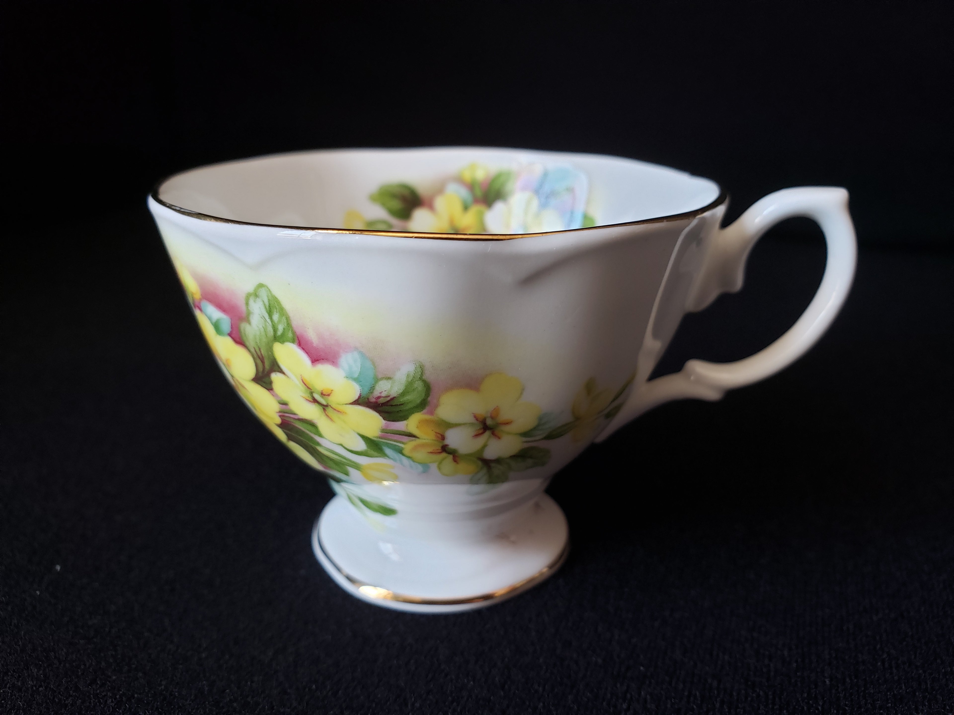 Vintage Royal Albert Floral Primula Demitasse Cup ONLY (lot 2038)
