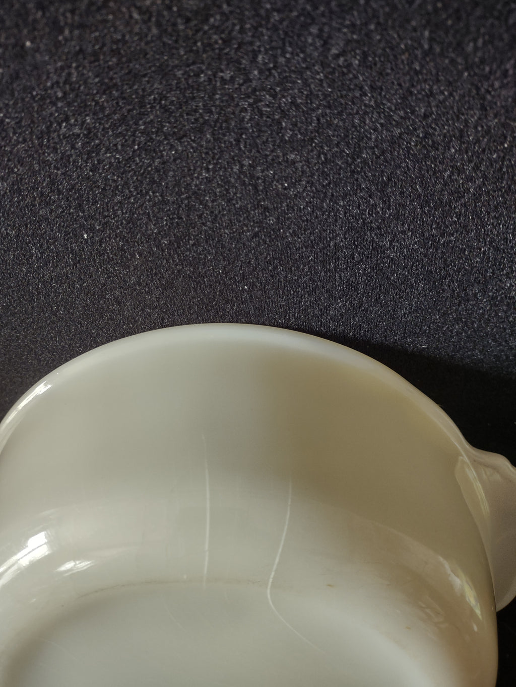 Vintage Fire King Milk Glass 1.5 Qt Casserole Reverse Stamp (Lot 5138)