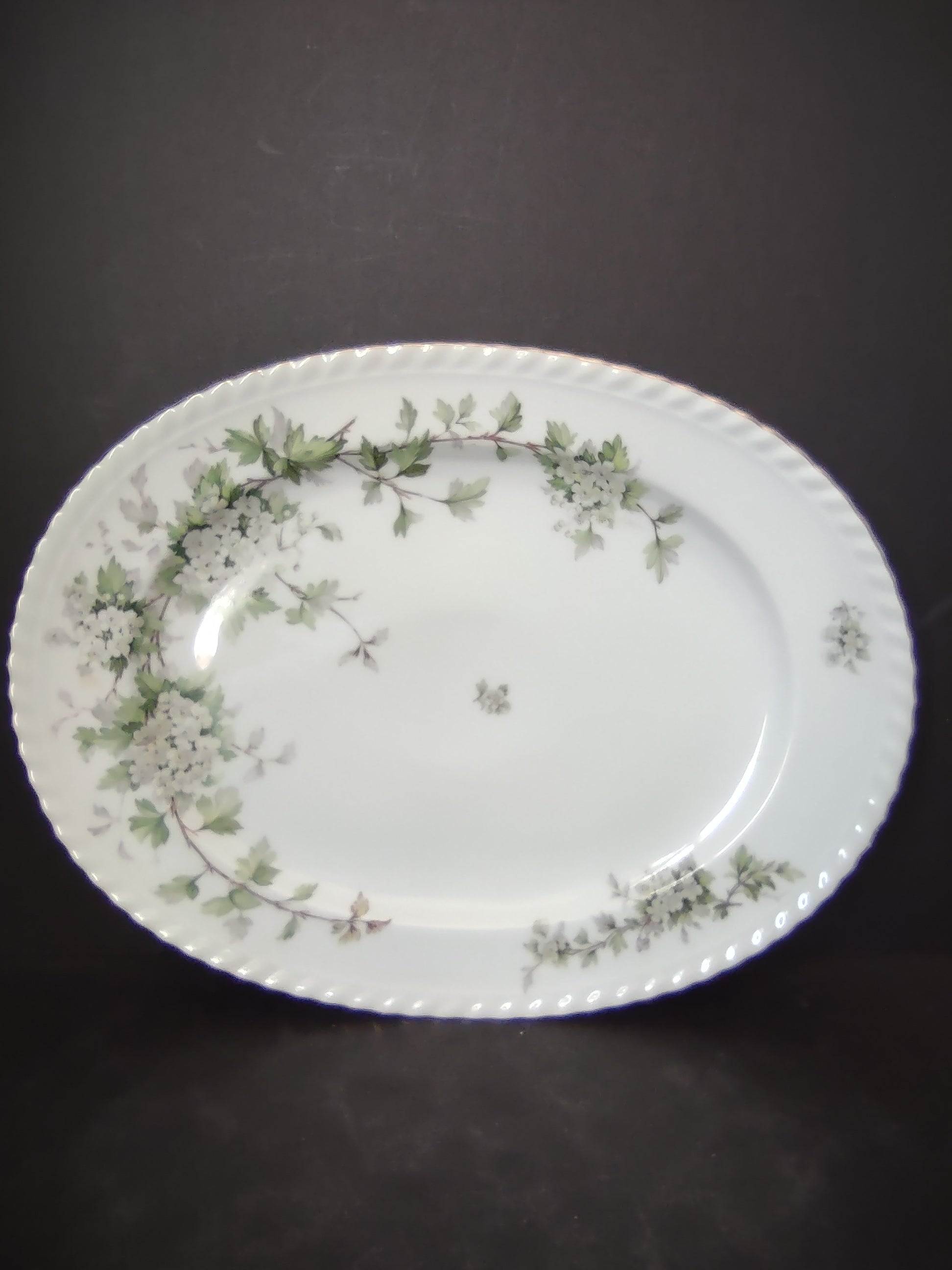 Franconia Krautheim HAWTHORN 13 3/4" Turkey Oval Serving Platter (lot 2611)