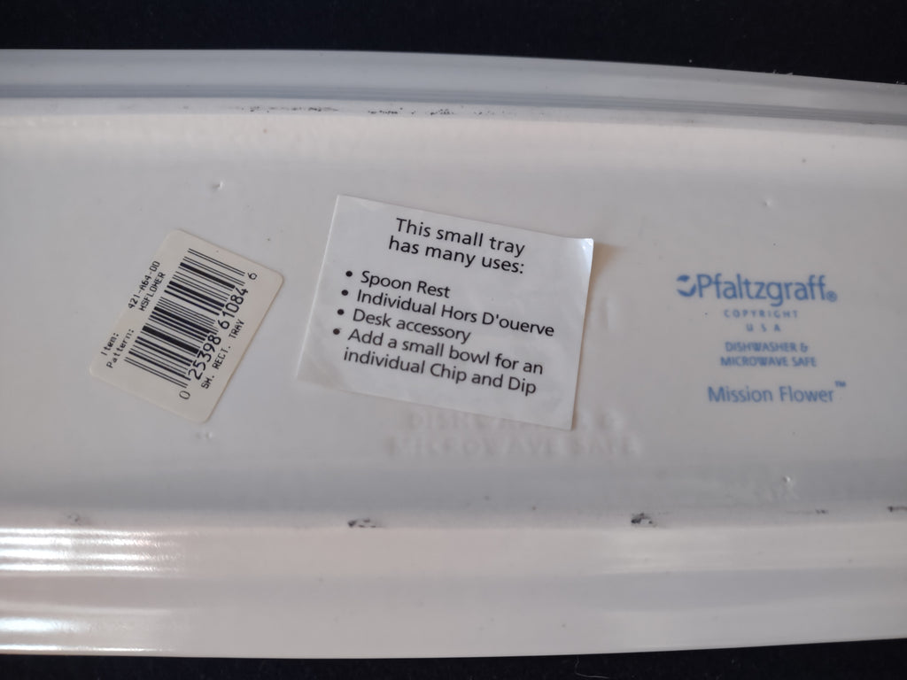 Vintage Pfaltzgraff USA Small Serving Platter x 2 Mission Flower (lot 5271)