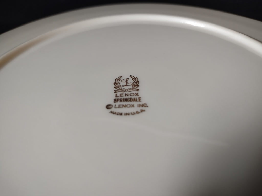 Vintage Lenox Springdale Dinner Plate 10-1/2" (lot 1825)