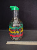 Vintage Duraglas 32 Oz Juice Bottle Clear Glass Red Yellow Green EZ Por (Lot5315