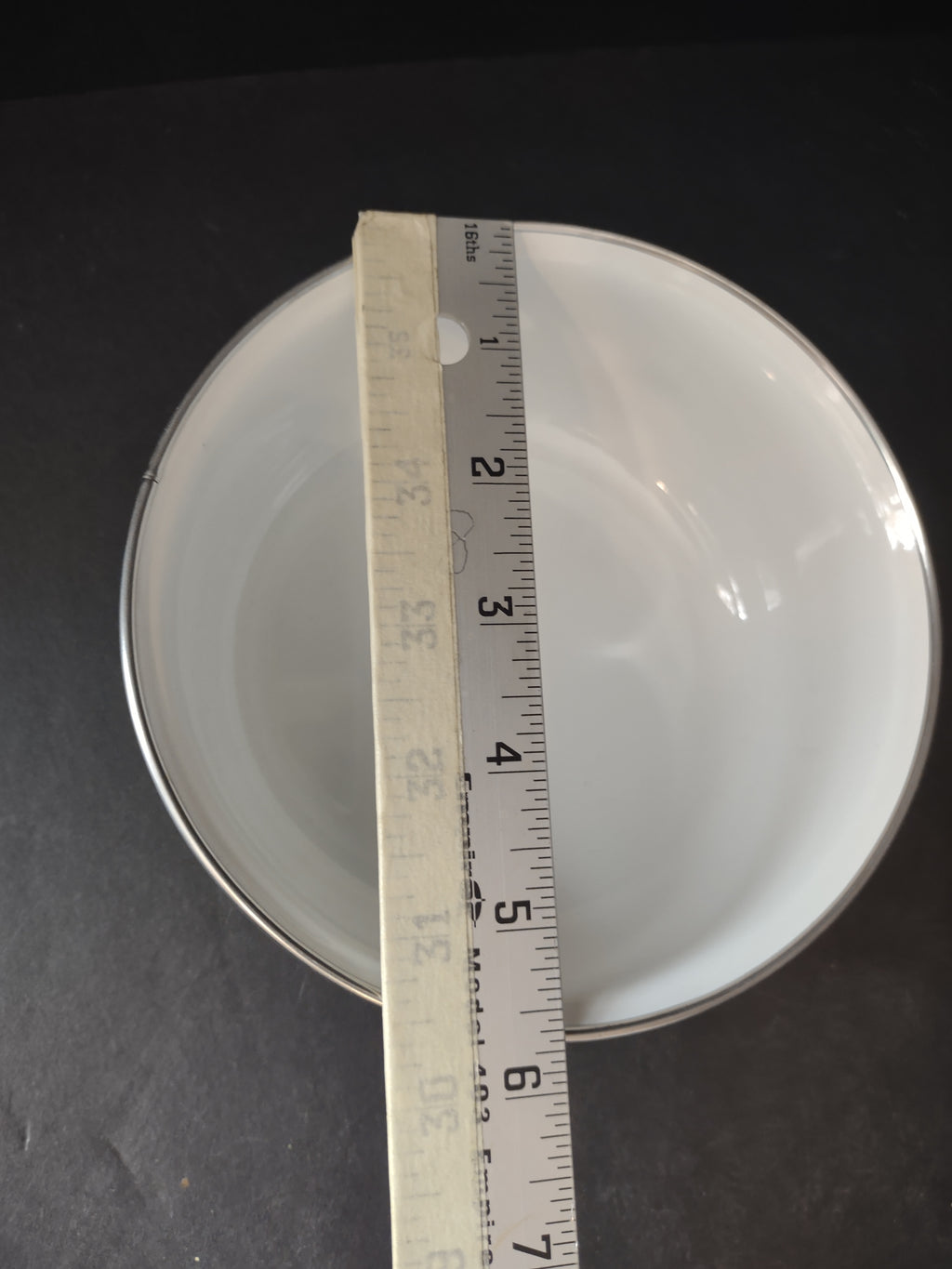 Vintage Riviera Porcelain on Steel Cook & Serve Set Container Lid (lot 2972c)