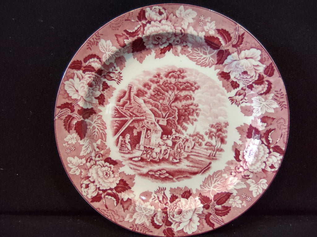 Vintage Dinner Plater Enoch English Scenery Wood Ware (lot 5686)