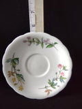 Vintage Minton Meadow Saucer Bone China Floral Scalloped (Lot 5509)