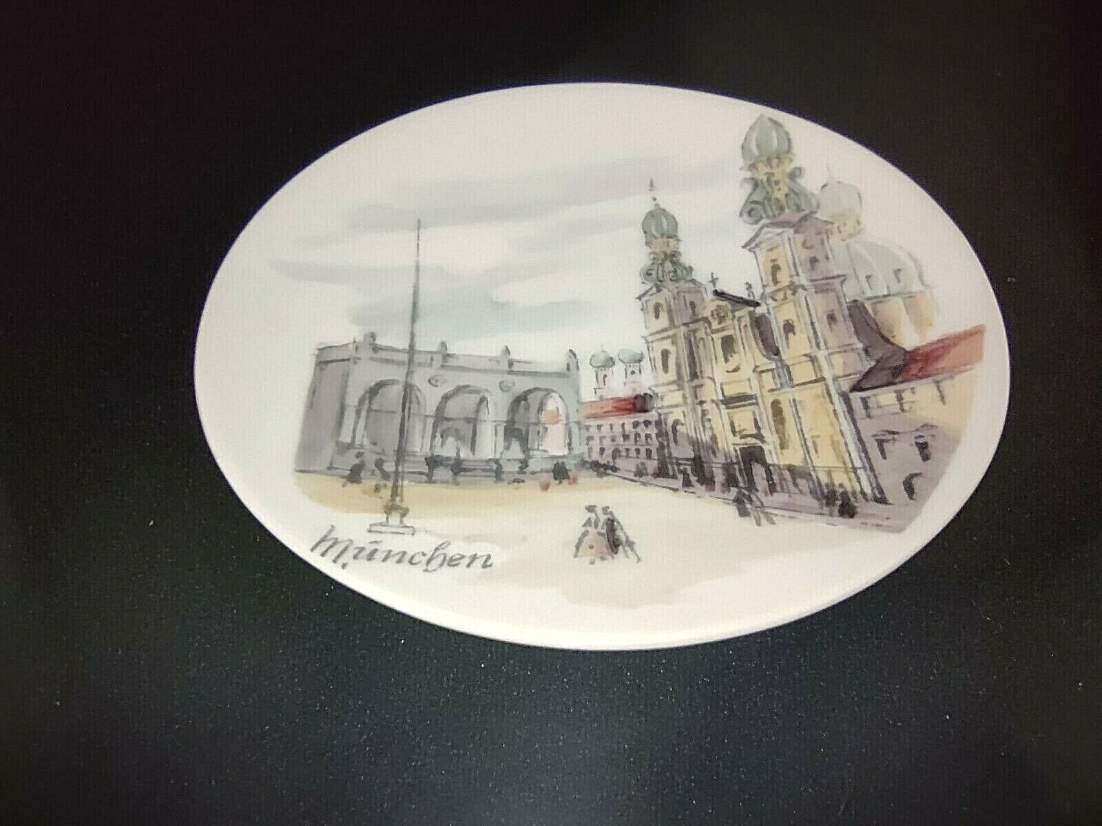 018 Collectible Rosenthale Plate Munchen Germany Hand Painted