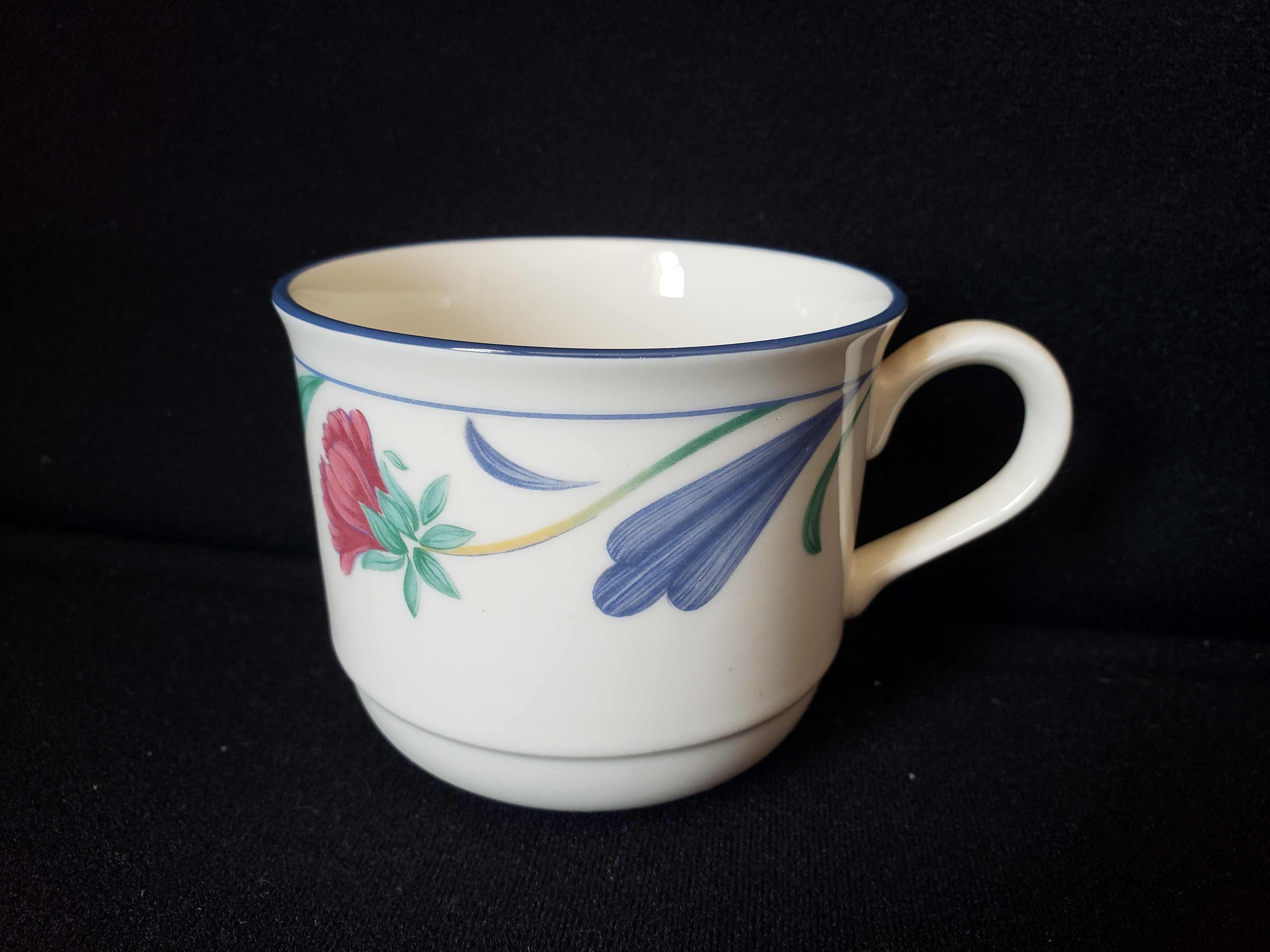 Vintage Lenox Tea Cup Gold Chinastone Poppies on Blue ONLY (lot 1948)