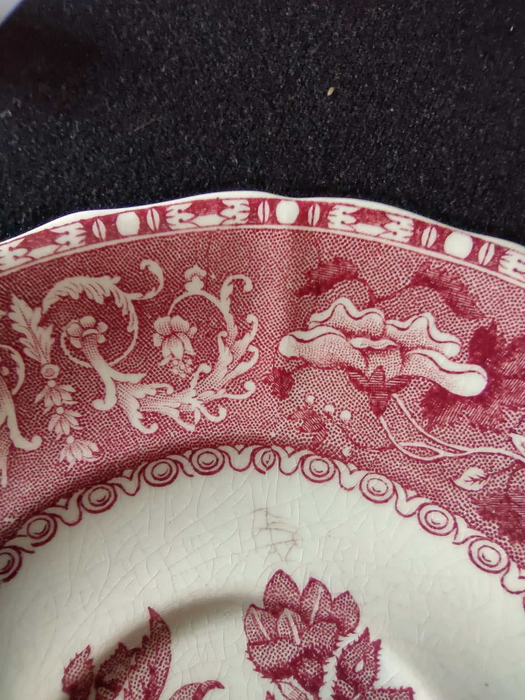 Vintage Spode Saucer Camilla Ironstone Set Of 2 IMPERFECT (Lot 5794)