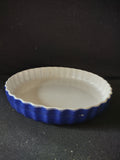 Roscho Coblat Blue 10" Pie Pan Ceramic for Oven Microwave (lot 5216)