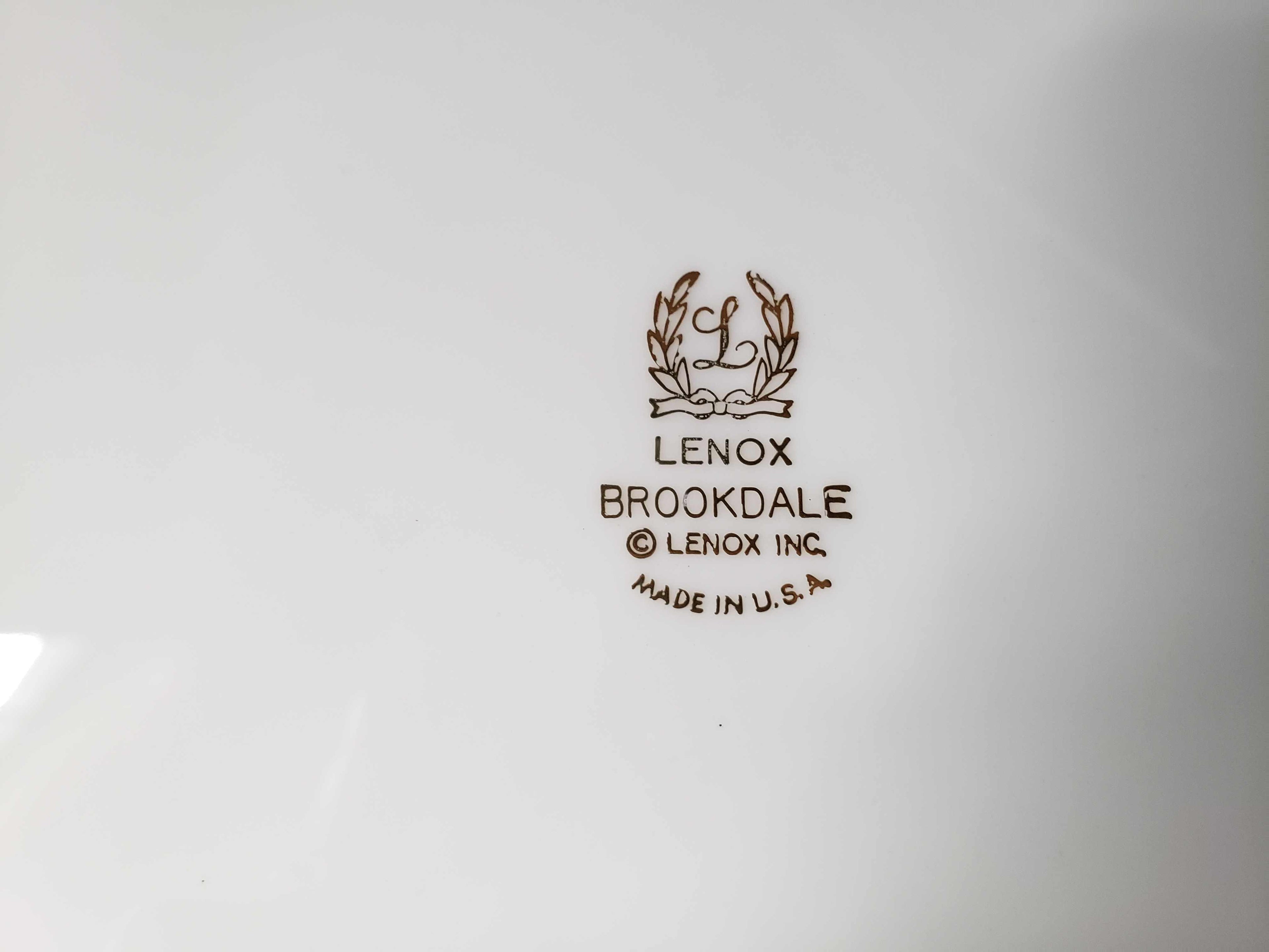 Vintage Lenox Brookdale Dinner Plate 10-1/2" (lot 1916)