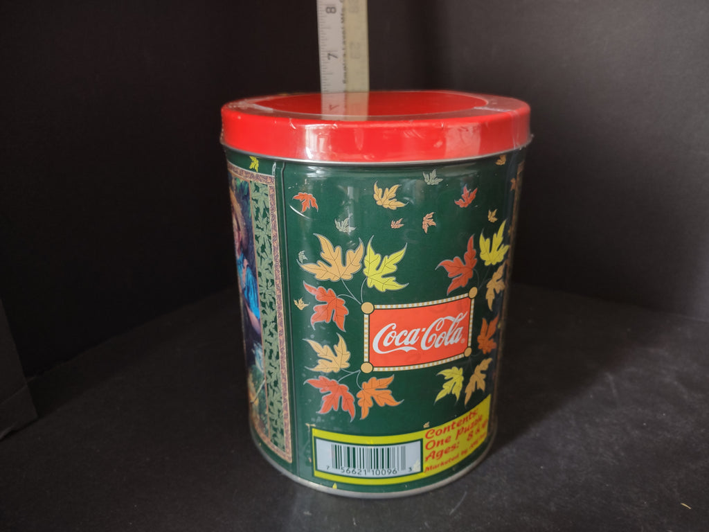 Vintage Coca-Cola 200 Piece Puzzle Tin Norman Rockwell Sealed 16x20" (lot 3122c)