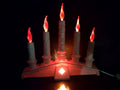 Vintage 1971Christmas Candelabra Electric Drip Candle Flat Flame (lot 4639)