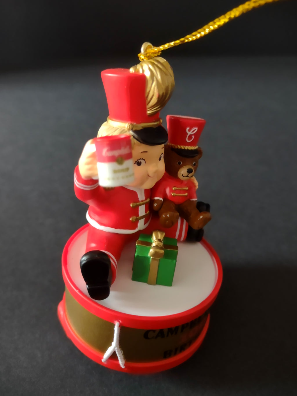 Vintage Christmas 2003 Campbells 100th Birthday Drummer Ornament (Lot 4715)